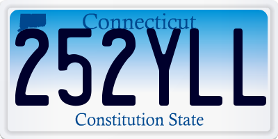 CT license plate 252YLL