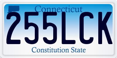 CT license plate 255LCK