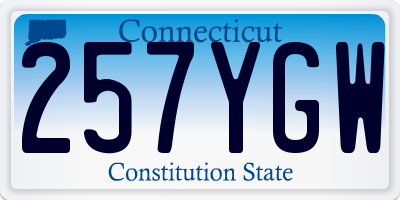 CT license plate 257YGW