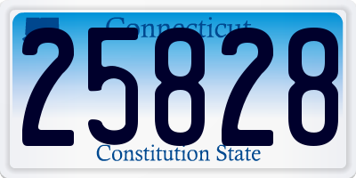 CT license plate 25828