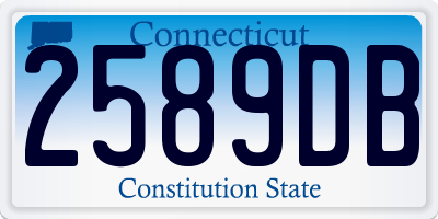 CT license plate 2589DB