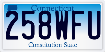 CT license plate 258WFU