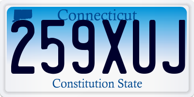 CT license plate 259XUJ