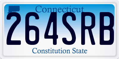 CT license plate 264SRB