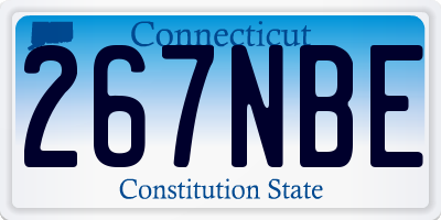 CT license plate 267NBE