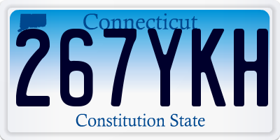 CT license plate 267YKH