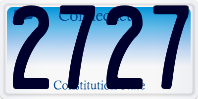 CT license plate 2727