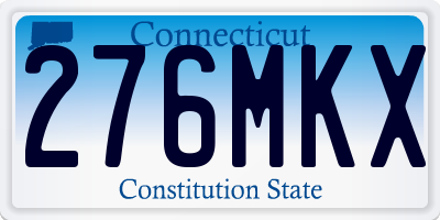 CT license plate 276MKX