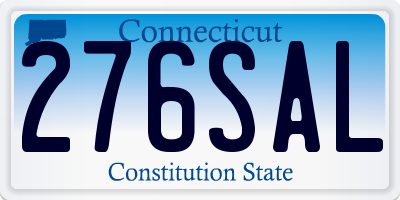 CT license plate 276SAL