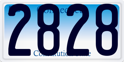 CT license plate 2828