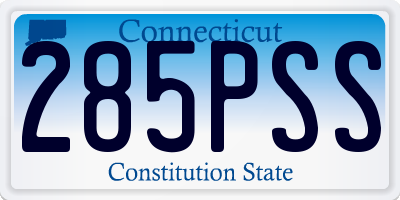 CT license plate 285PSS