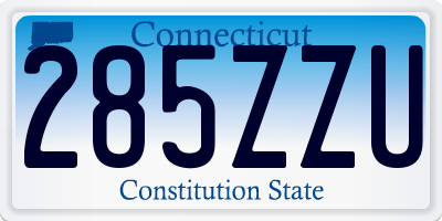 CT license plate 285ZZU