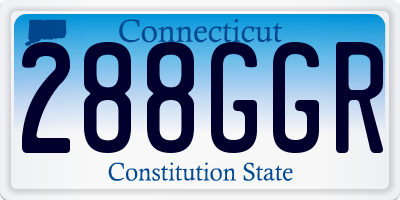 CT license plate 288GGR