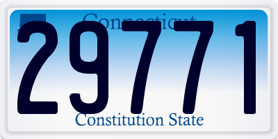 CT license plate 29771