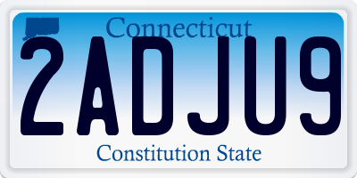 CT license plate 2ADJU9