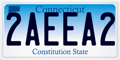 CT license plate 2AEEA2