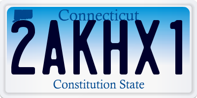 CT license plate 2AKHX1