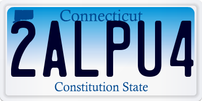 CT license plate 2ALPU4