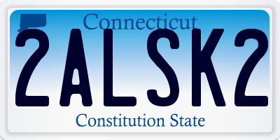 CT license plate 2ALSK2