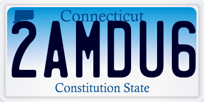 CT license plate 2AMDU6