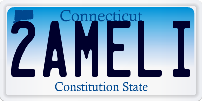 CT license plate 2AMELI