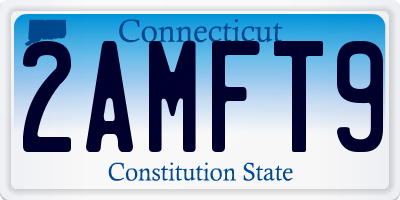 CT license plate 2AMFT9