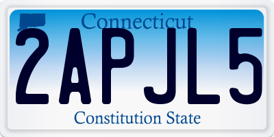 CT license plate 2APJL5