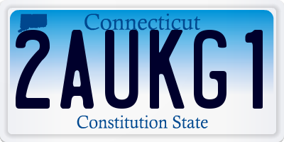 CT license plate 2AUKG1