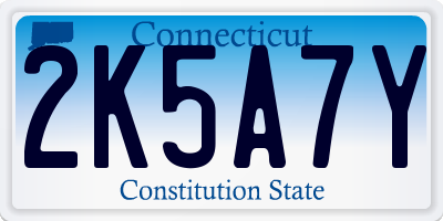 CT license plate 2K5A7Y