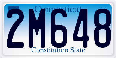 CT license plate 2M648