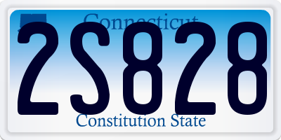 CT license plate 2S828