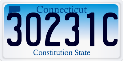 CT license plate 30231C