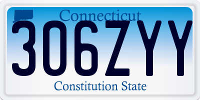 CT license plate 306ZYY