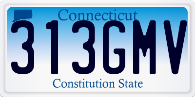 CT license plate 313GMV