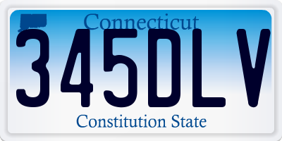 CT license plate 345DLV