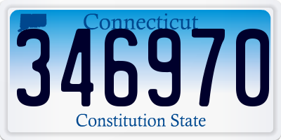 CT license plate 346970