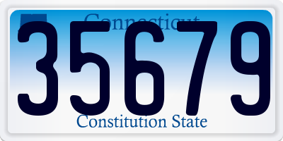 CT license plate 35679