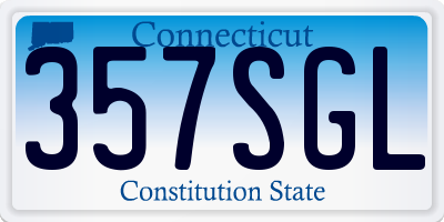 CT license plate 357SGL