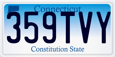 CT license plate 359TVY