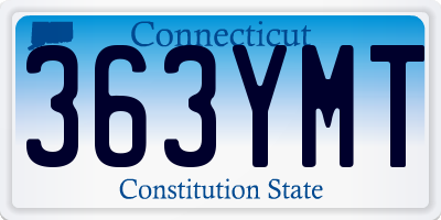 CT license plate 363YMT