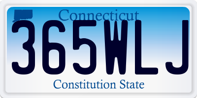 CT license plate 365WLJ