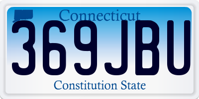 CT license plate 369JBU