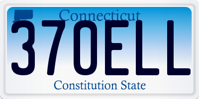 CT license plate 370ELL