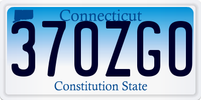 CT license plate 370ZGO