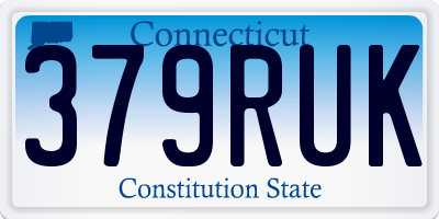 CT license plate 379RUK