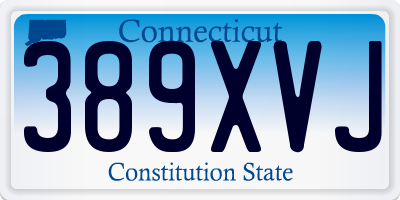 CT license plate 389XVJ