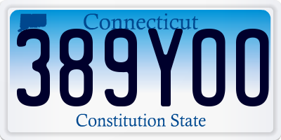 CT license plate 389YOO