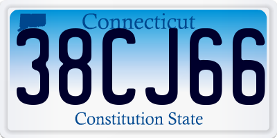 CT license plate 38CJ66