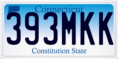 CT license plate 393MKK