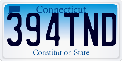 CT license plate 394TND